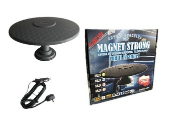 ANTENA samochodowa DVB-T2 MAGNET STRONG 12/24V