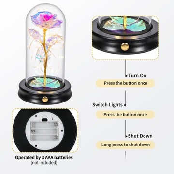 IDEALNY PREZENT WALENTYNKOWY WIECZNA RÓŻA + GRATIS