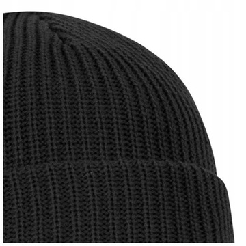 Czapka beanie zimowa Helikon Merino Wanderer czarna