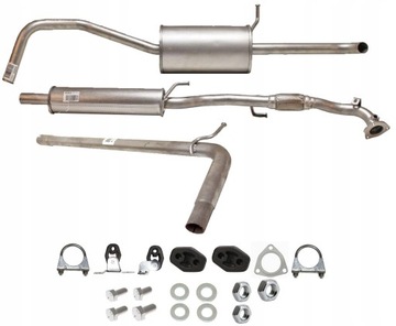 tłumiki komplet Skoda Fabia 545/6Y3/6Y5 1.2 2001-