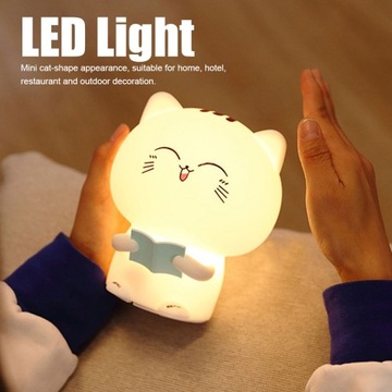 Силиконовая лампа для мини-котенка в форме дома