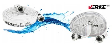 WĄŻ DO WODY BRUDNEJ STRAŻACKI 1' 20M ZŁĄCZKI DEGET