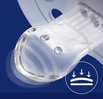 LOVI 2 smoczki smoczek dynamiczny 18m+ Night&Day Hedgehog świecący