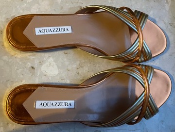 AQUAZZURA damskie buty klapki sandały rozmiar 39