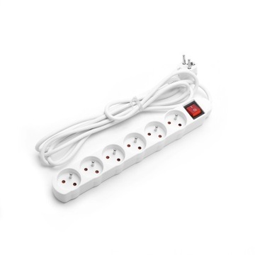 УДЛИНИТЕЛЬ ПИТАНИЯ НА 6 РОЗЕТОК 3М