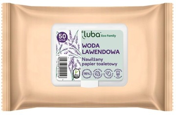 LUBA PAPIER TOALETOWY NAWILŻANY LAWENDA 50SZT