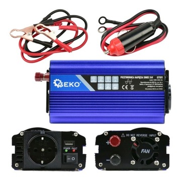 PRZETWORNICA NAPIĘCIA CZYSTY SINUS 24/230V 600W G17011