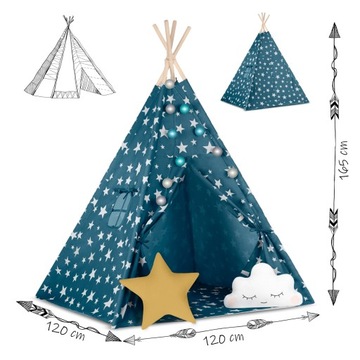 Tipi Tent Wigwam для детей Teeee Pillow Lamp