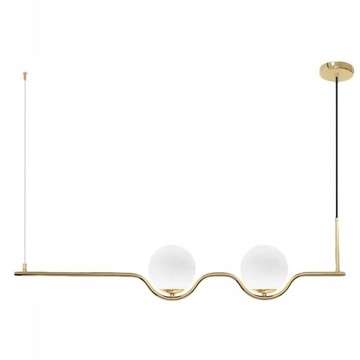 Lampa APP981 sufitowa złota białe mleczne kule
