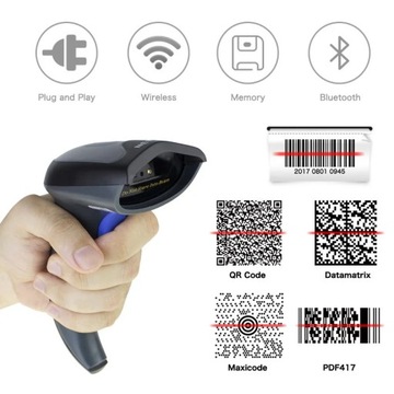 Портативный беспроводной сканер 2D QR-кодов Netum NTW8