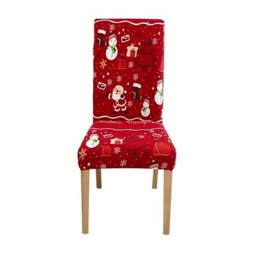 4 шт. Чехлы на стулья для Деда Мороза, Рождественского снеговика
