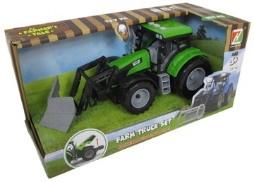 TRAKTOR ŁOPATA SPYCHACZ LED + EFEKTY DŹWIĘKOWE