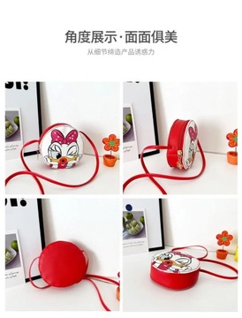 Сумка через плечо с Микки Маусом для девочек, модная модная сумка из искусственной кожи с героями мультфильмов