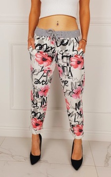 КОМФОРТНО - БРЮКИ - СВИТШОТ - ЦВЕТЫ - ХЛОПОК