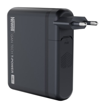 Сетевое зарядное устройство с набором адаптеров Newell GaN Tech T-power мощностью 140 Вт.