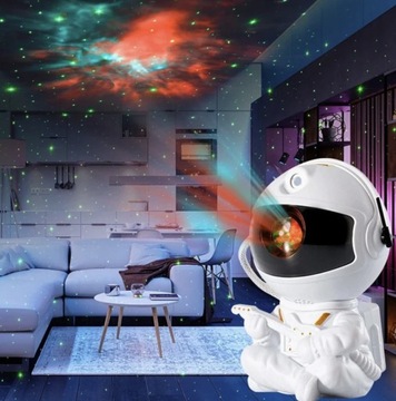 KOSMONAUTA ASTRONAUTA LAMPKA NOCNA LED PROJEKTOR I GITARA