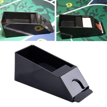 4/6-колодная дилерская обувь для блэкджека 4-колодная черная