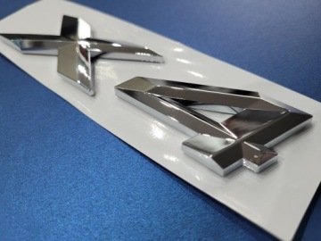 Эмблема X4 для BMW серебристая