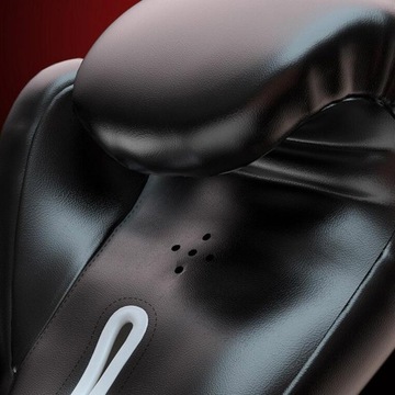 Боксерские перчатки профессионального уровня для женщин и мужчин, сумка для кикбоксинга, 8 унций_черные