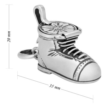 Серебряная туфелька / Святое Крещение / с выгравированным посвящением