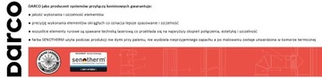 Wkładka do komina ceramicznego, Darco fi 130/160mm