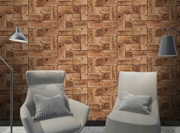 PANELE ŚCIENNE DEKORACYJNE PCV 3D OLD WOOD DREWNO