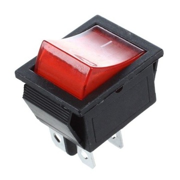 Przełącznik klawiszowy KCD4 ON/OFF - 220V - 4 PIN