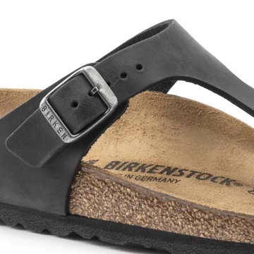 Japonki damskie formowane Birkenstock Gizeh WYGODNE SKÓRZANE 845251