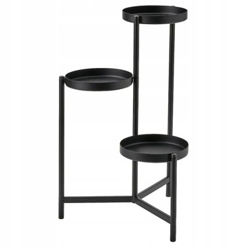 Ikea olivblad stojak kwietnik doniczki na kwiaty metalowy czarny LOFT