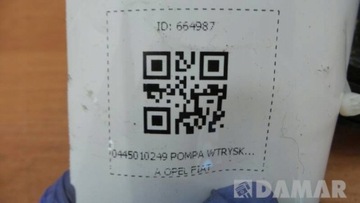 0445010249 ČERPADLO VSTŘIKOVAČE SWIFT MK7 1.3 DDIS