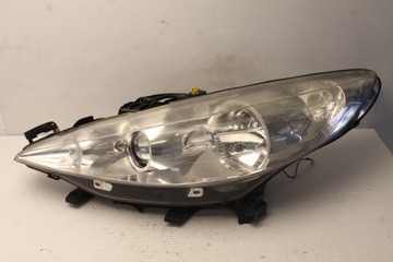 LAMPA REFLEKTOR LEWA PRZEDNIA LEWY PRZÓD PEUGEOT 207 SOCZEWKA 06R-