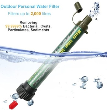 Портативный фильтр для воды DeFe, 2000 л, 99,99% бактерий