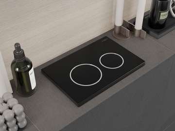 КНОПКА MEXEN FENIX 07 XS ДЛЯ РАМКИ УНИТАЗА, ЧЕРНАЯ