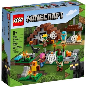 LEGO MINECRAFT 21190 OPUSZCZONA WIOSKA ZOMBIE, KLOCKI