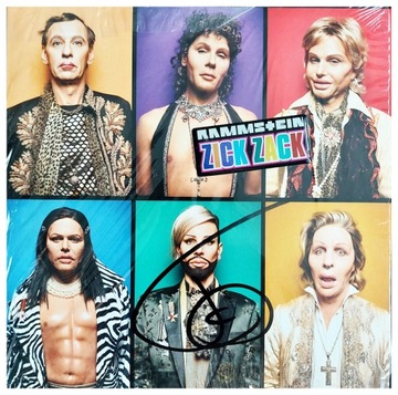 RAMMSTEIN Zick Zack AUTOGRAF Till Lindemann