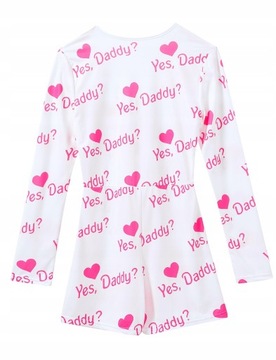 Women Yes Daddy Letter Leopard Printed Sleepwear J