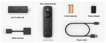 Odtwarzacz multimedialny Smart TV Stick 8GB Amazon Fire 2024 FHD PL MENU