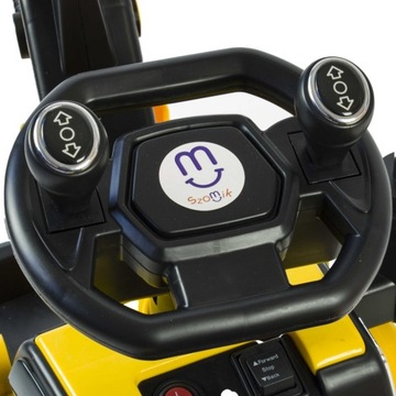 Детский аккумуляторный экскаватор LED MP3 2 PILOT TRAK-S-3-ЖЕЛТЫЕ ДВИГАТЕЛИ