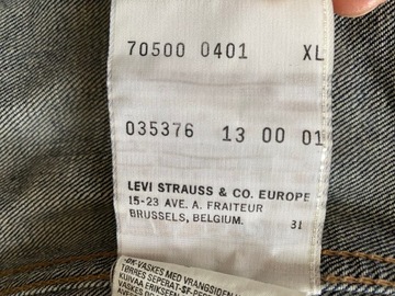 LEVI STRAUSS katana Kurtka JEANS r. XL