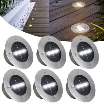 6x LAMPA SOLARNA NAJAZDOWA LED OGRODOWA LAMPKI