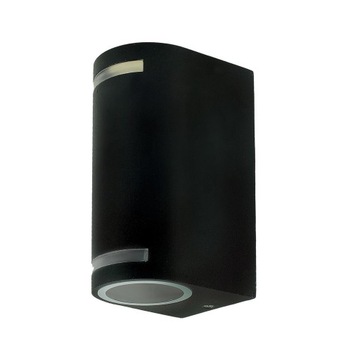 Lampa Ogrodowa Kinkiet Quazar 9 LED 2xGU10 Czarna