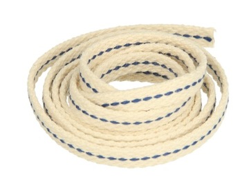 KNOT PŁASKI BAWEŁNIANY DO POCHODNI LAMP 7mm 1m