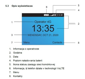 Проводной телефон с SIM-картой Maxcom MM41D RADIO