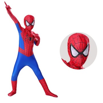 STRÓJ PRZEBRANIE KOSTIUM SPIDERMAN PAJĄK Cosplay 110-180CM