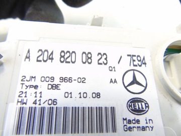LAMPA KABINY POLSTROVÁNÍ MERCEDES W204 A2048200823