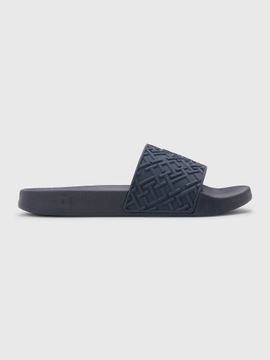 Damskie Klapki Monogram Slide Tommy Hilfiger Granatowy 41 FW0FW06987 DW6