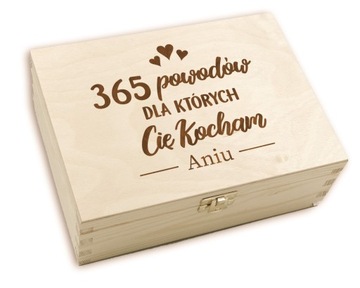 365 POWODÓW DLA KTÓRYCH CIĘ KOCHAM PUDEŁKO PREZENT