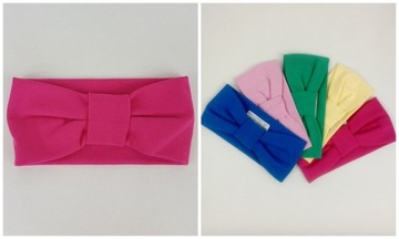 162 Opaska bawełniana KOKARDKA Birko RÓŻOWA