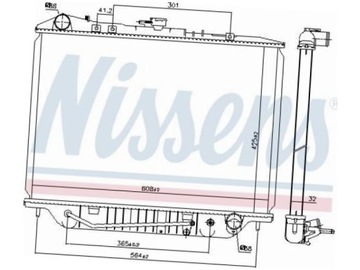 CHLADIČ OPEL CAMPO 2.5 3.1