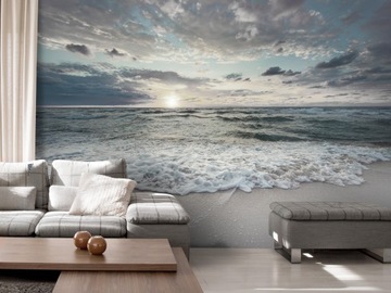 ФОТООБОИ САМОКЛЕЯЩИЕСЯ МОРЕ ПЛЯЖ ВОЛНЫ ПЕЙЗАЖ ПЕЙЗАЖ ГОСТИНАЯ 3D 392x280